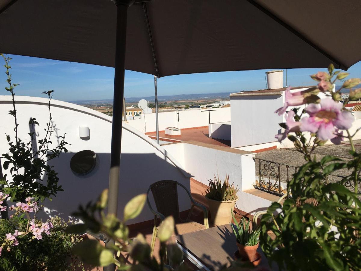 Casa Leon Blanco Carmona Reformada Centrica Con Chimenea Y Terraza Con Vistas Villa Eksteriør billede